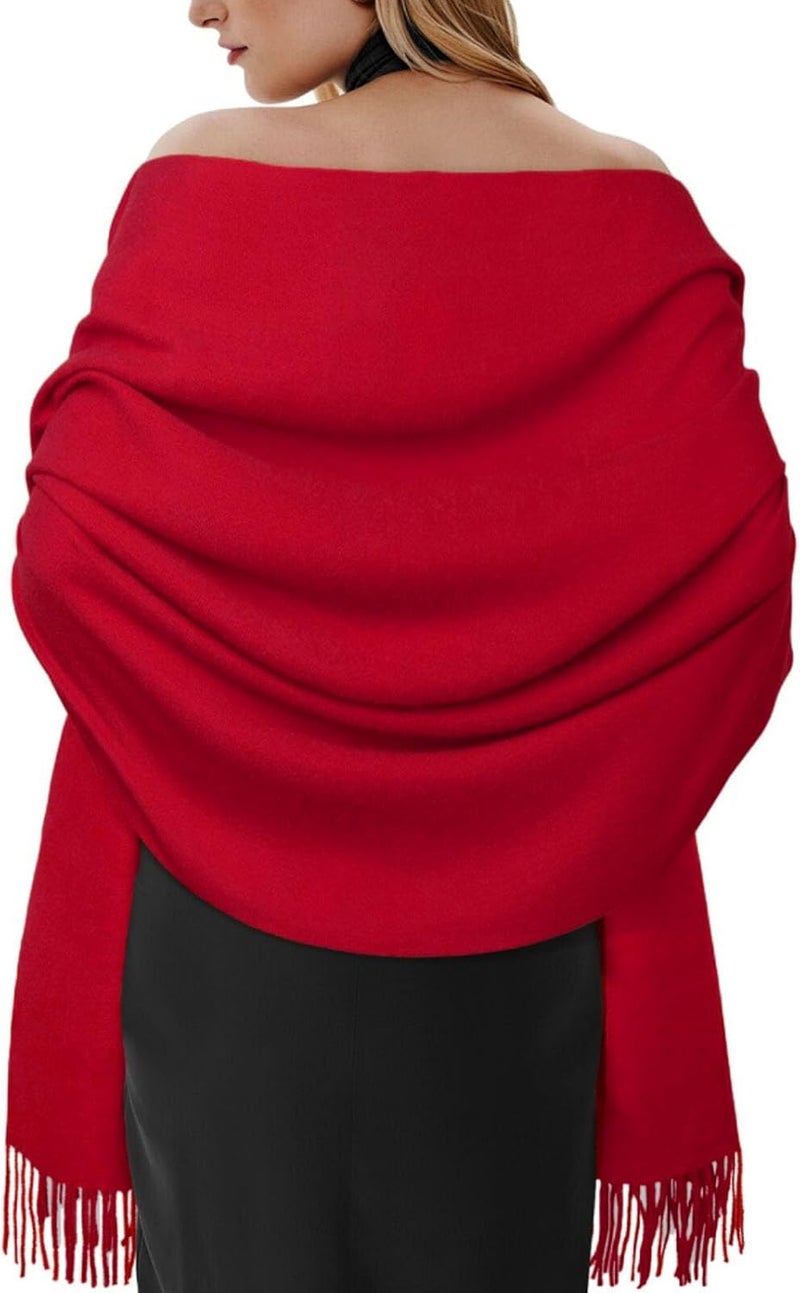 Darller Winter Scarf for Women Pashmina Shawls and Wraps for Evening Dresses Wedding Party Bridesmaid Warm Long Scarves Shawl - Image 1